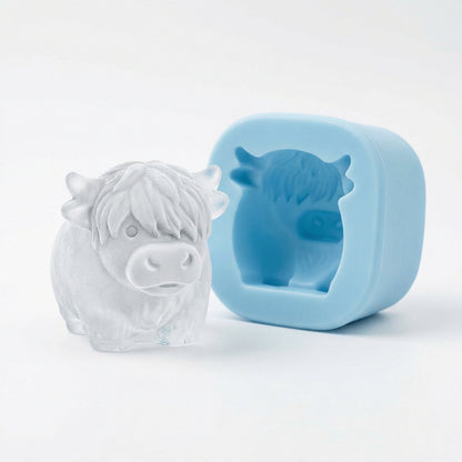 ⏳Last Day Special Price $6.99!!🐮 Mini Highland Cow Ice Cube Mold – Cute 3D Ice for Drinks, Parties & Gifts