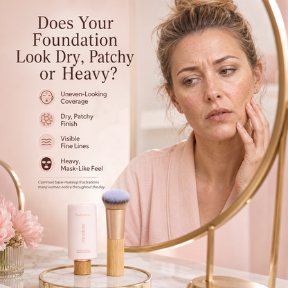 Radoxrise™ timeless hydrating foundation & serum foundation brush - full coverage serum foundation + FREE brush