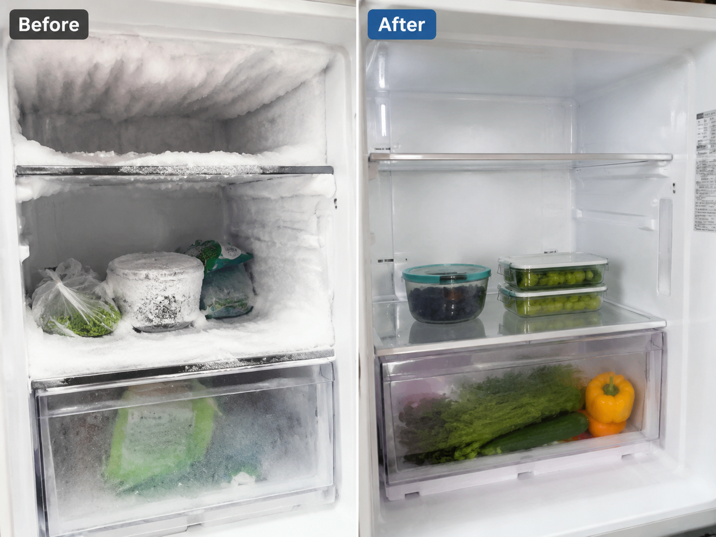 🧊 Defrosting Spray for Fridge Freezer,Powerful Refrigerator Defrost Spray,Fridge Deodoriser