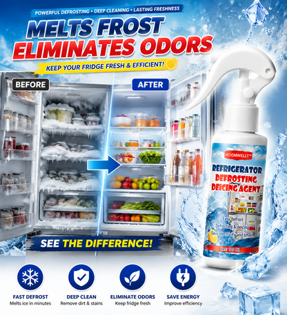 🧊 Defrosting Spray for Fridge Freezer,Powerful Refrigerator Defrost Spray,Fridge Deodoriser